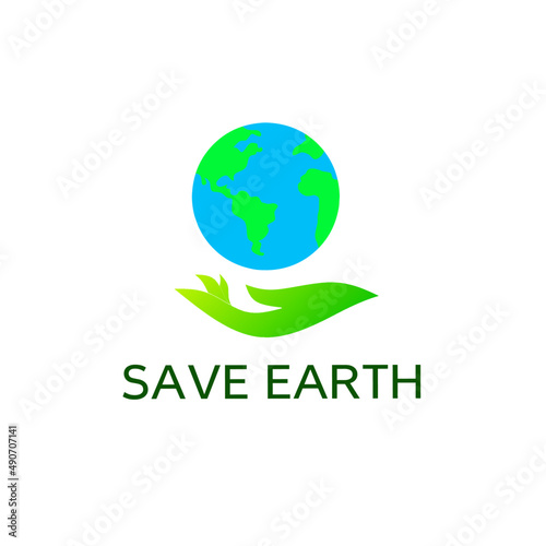 Logo save earth