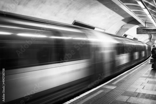 Photography Tube Passing By Fast