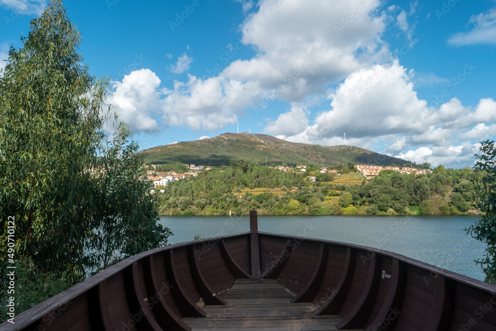 View of Boneca mountain range in Douro Valley. Alto Douro Wine Region in northern Portugal, officially designated by UNESCO as World Heritage Site. View of Boneca mountain range in Douro Valley. Alto Douro Wine Region in northern Portugal, officially designated by UNESCO as World Heritage Site.