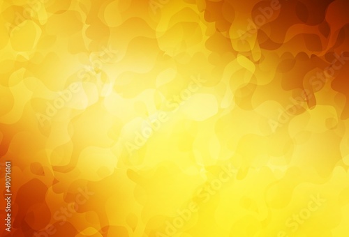 Light Orange vector texture with abstract forms.