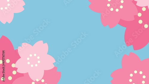 サクラがくるくると回るループ背景。Looped animation for backgrounds.