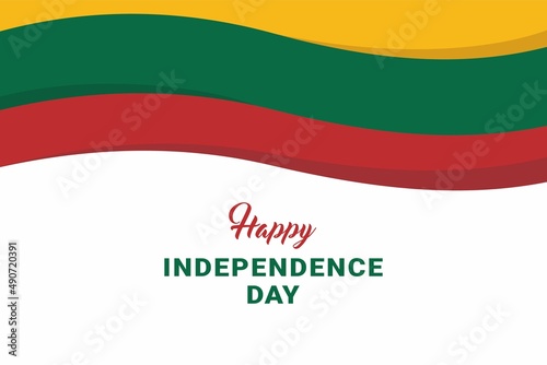 Lithuania Independence Day. Vector Illustration. The illustration is suitable for banners, flyers, stickers, cards, etc.	