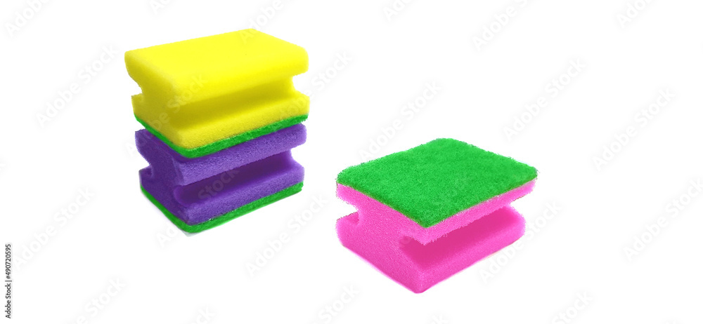 Sponge isolated on a white background Sponge isolated on a white background