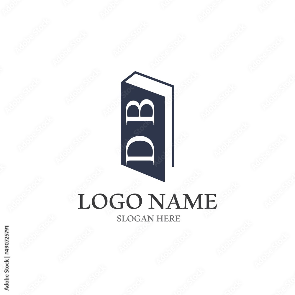 Digital book logo icon technology vector