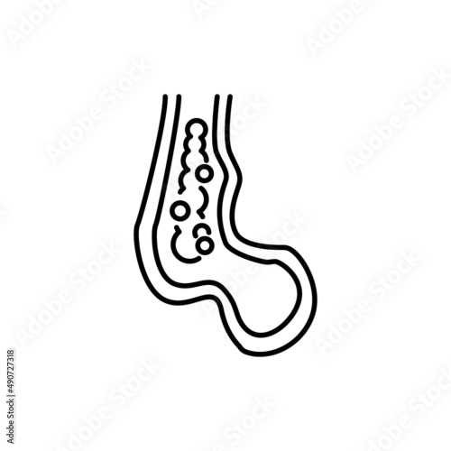 Myeloma color line icon. Pictogram for web page