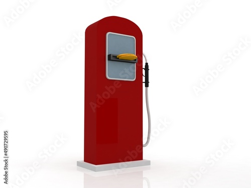 3d illustration gas petrol station filling station concept
