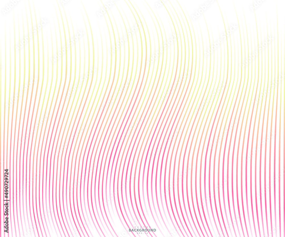 Fototapeta premium Abstract warped Diagonal Striped Background. Vector curved twisted slanting, waved lines texture. Brand new style for your business design.