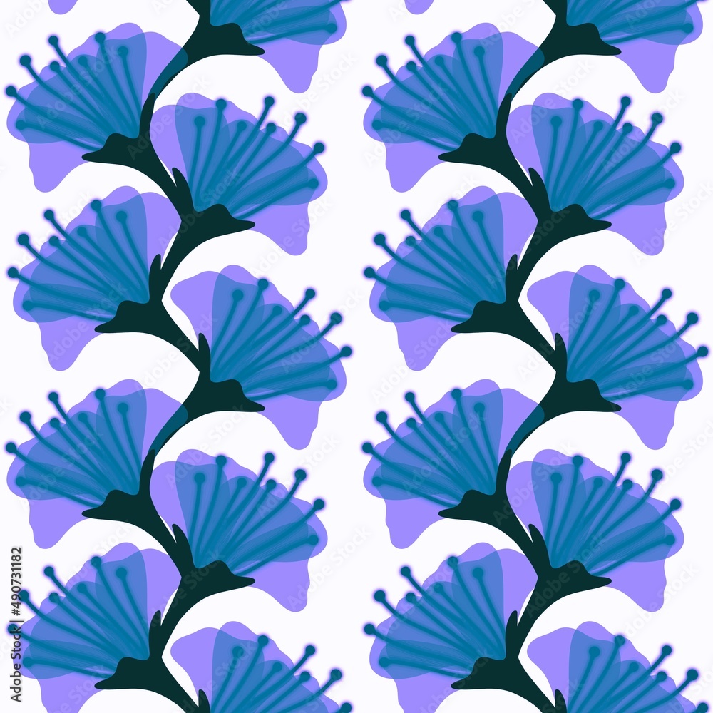 Simple floral seamless pattern with flowers for fabrics and cards and linens and kids and wrapping paper Simple floral seamless pattern with flowers for fabrics and cards and linens and kids and wrapping paper