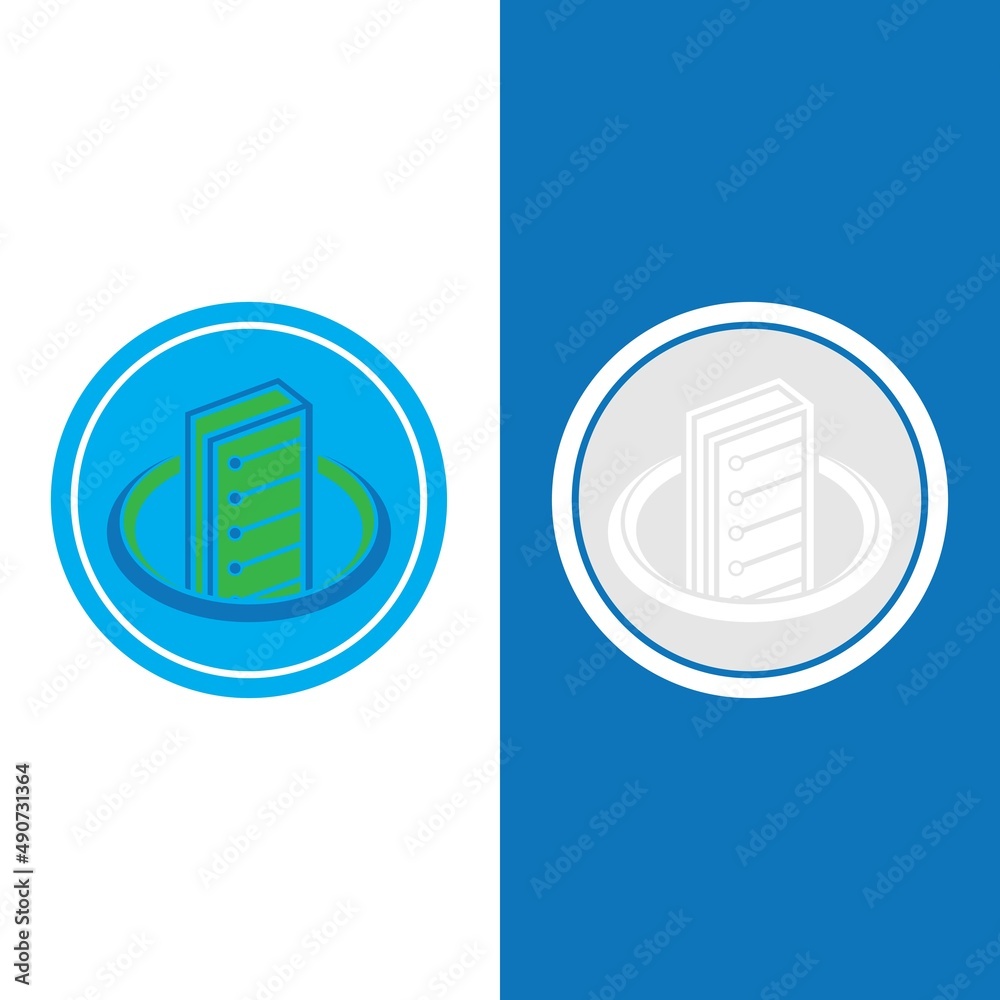 Digital book logo icon technology vector Digital book logo icon technology vector