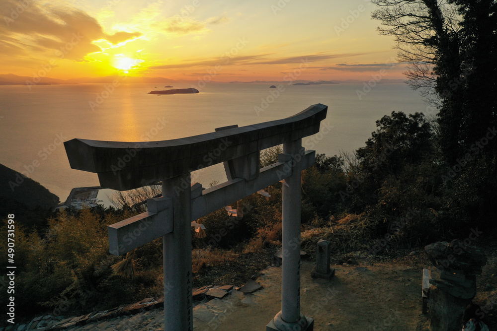 香川県観音寺市 高屋神社 鳥居 香川県観音寺市 高屋神社 鳥居