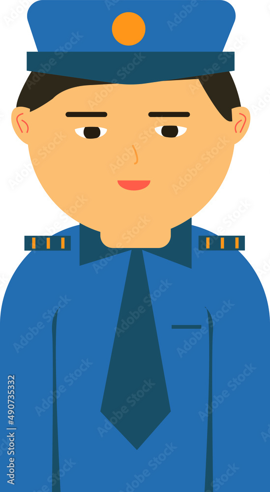 policeman in uniform cartoon character vector policeman in uniform cartoon character vector