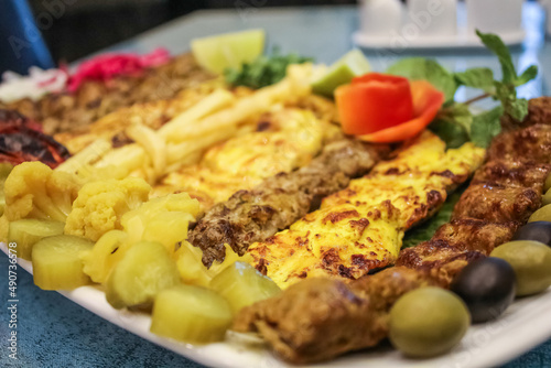 Persian, Arabic Cuisine in restaurant 