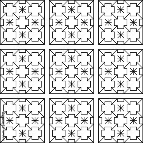 Seamless cross-stitch pattern design