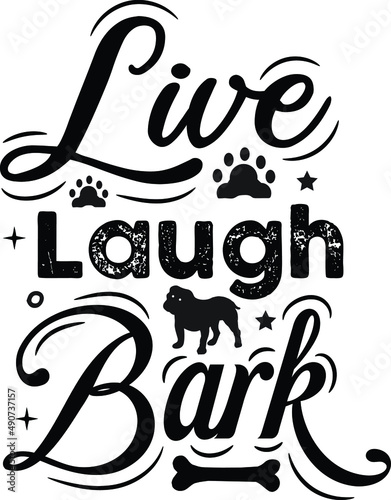 Dog illustration with funny phrases or lettering. hand-drawn inspirational quotes