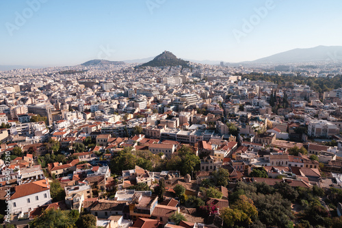 View to Lycabettus, the city mountain of Athena