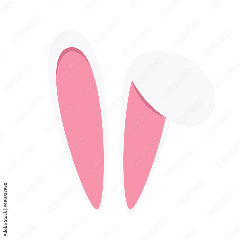 Bunny ears for Happy Easter Spring Holiday Background Illustration Bunny ears for Happy Easter Spring Holiday Background Illustration