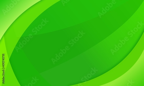 Green Abstrack Overlapping forms background