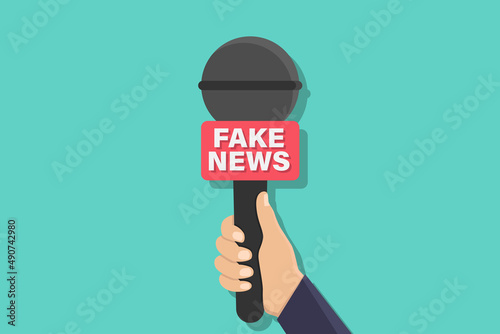 Fake news vector design illustration