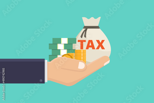 Tax vector design illustration