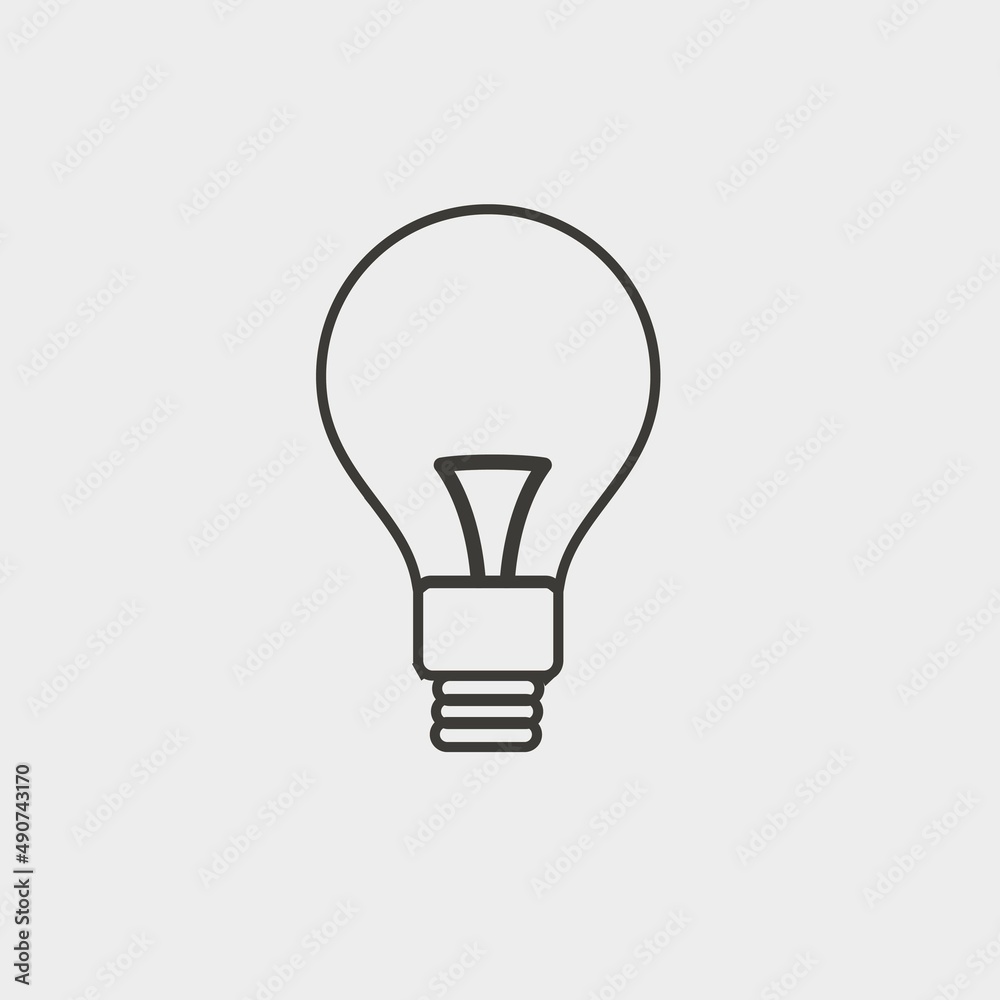 bulb icon vector illustration and symbol for website and graphic design bulb icon vector illustration and symbol for website and graphic design