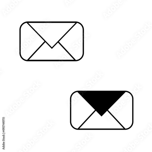 set of mail icon
