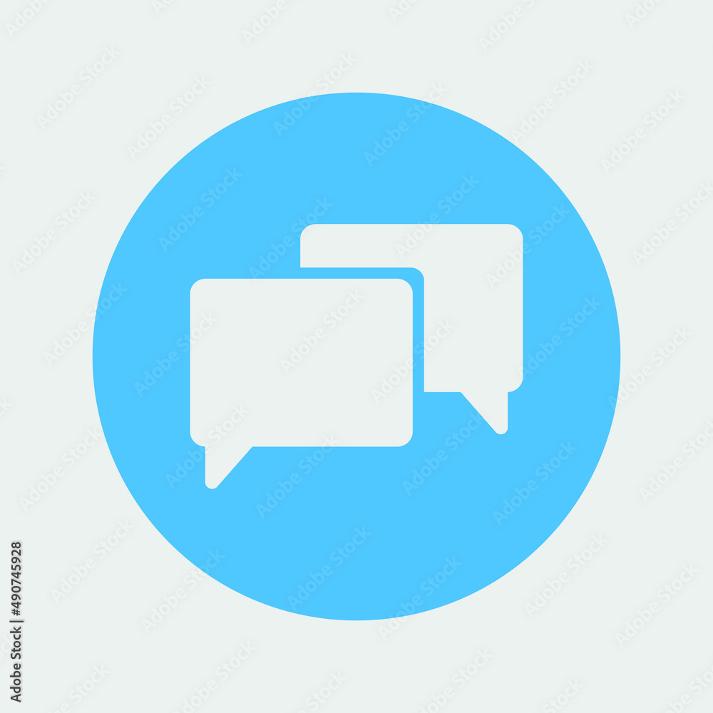 Fototapeta premium chatting icon vector illustration and symbol for website and graphic design