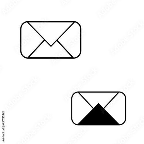 set of mail icon