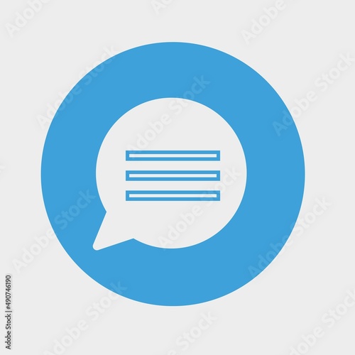 chatting icon vector illustration and symbol for website and graphic design © STUDIOXI