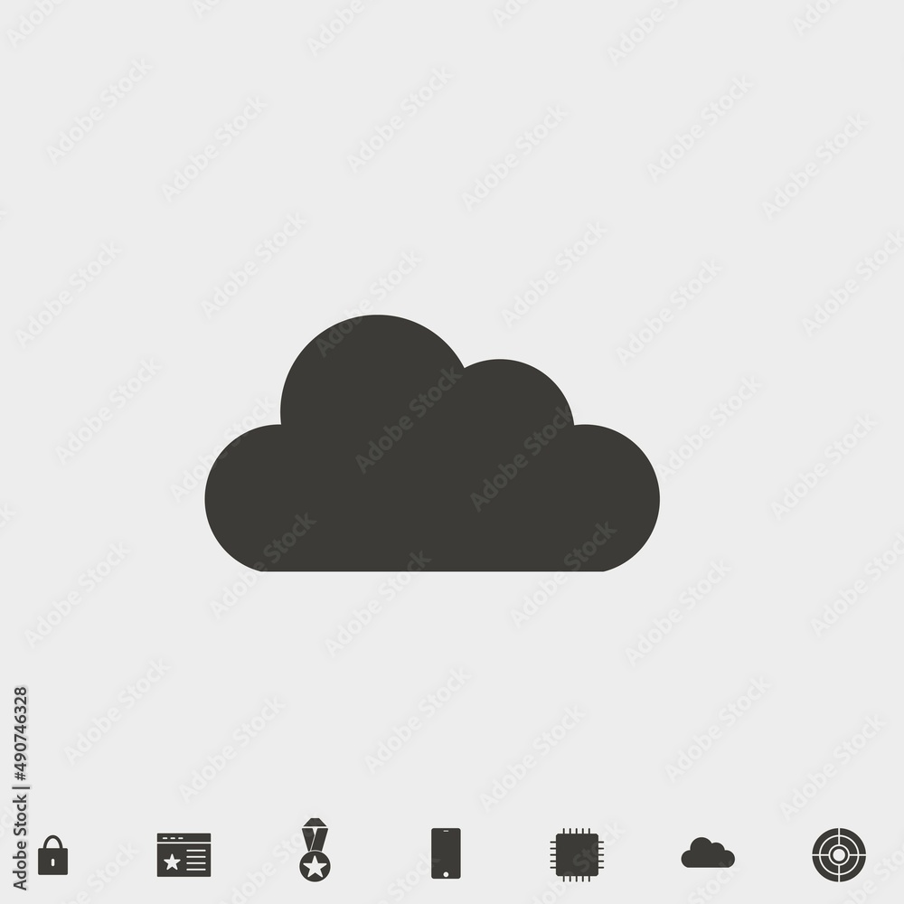 cloud icon vector illustration and symbol for website and graphic design cloud icon vector illustration and symbol for website and graphic design