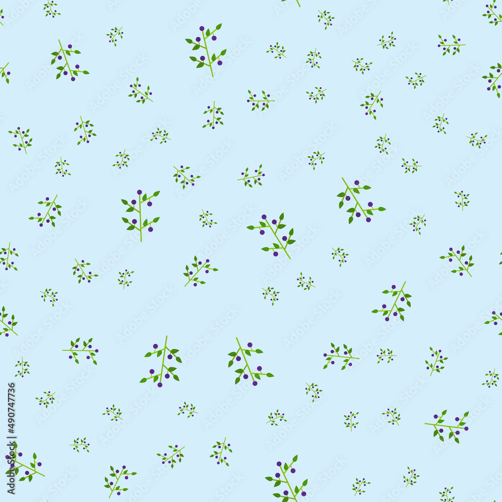 Flat cartoon style illustration nature landscape with trees and bushes. seamless pattern. Illustration. Flat cartoon style illustration nature landscape with trees and bushes. seamless pattern. Illustration.