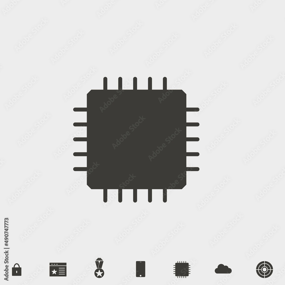 cpu icon vector illustration and symbol for website and graphic design cpu icon vector illustration and symbol for website and graphic design