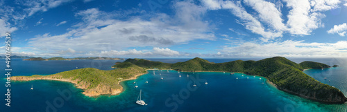 Fototapete Drone over St. Kitts