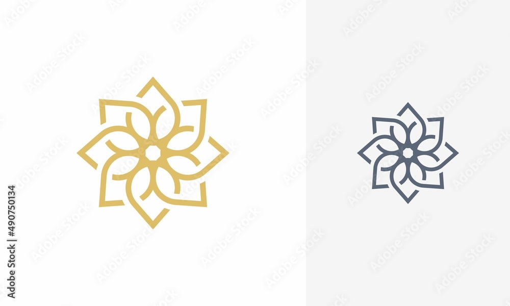 flower logo design. flower logo icon, logo design template