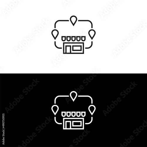 Franchise icon isolated on white background