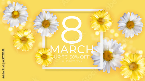 Poster International Happy Women s Day 8 March Greeting card sale banner. Can...