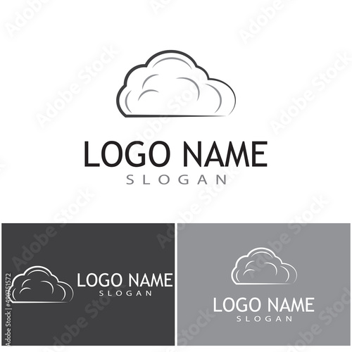 Cloud template vector icon illustration design