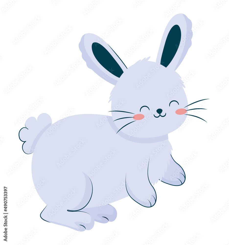 nice blue bunny