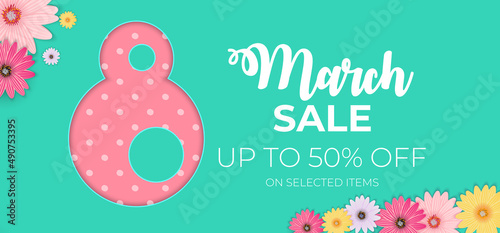 Poster International Happy Women s Day 8 March Greeting card sale banner Illu...
