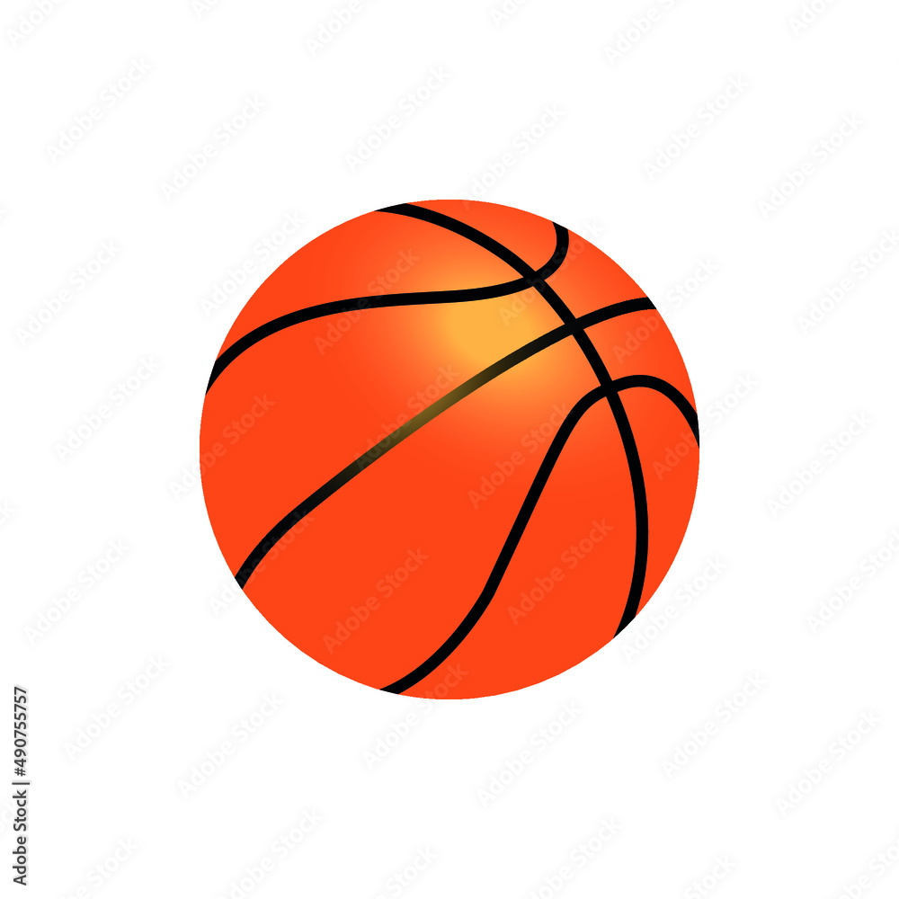 basketball. team basketball game. Sports Equipment. vector illustration, eps 10.