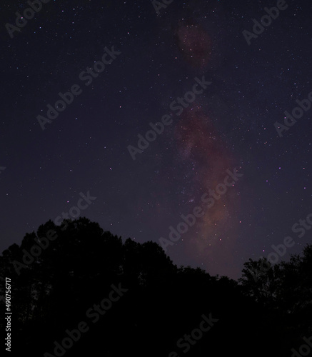 Milky Way and stars in North Caronia