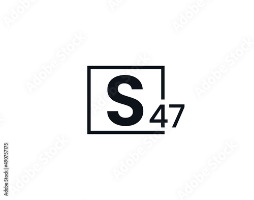 S47, 47S Initial letter logo