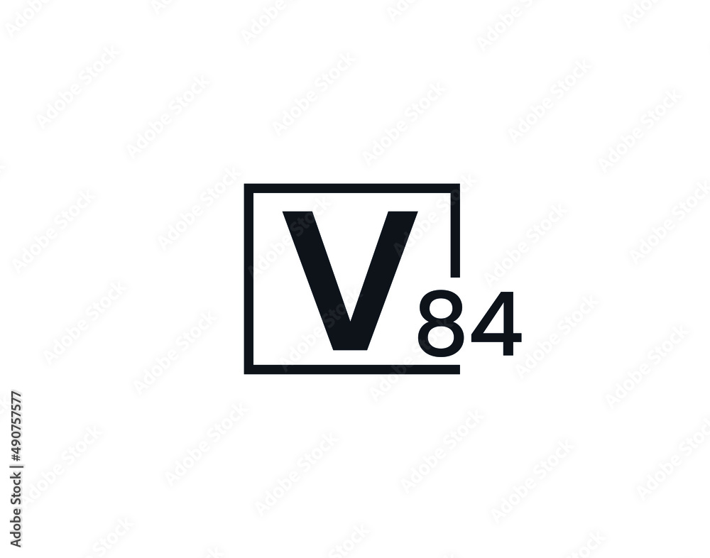 V84, 84V Initial letter logo V84, 84V Initial letter logo
