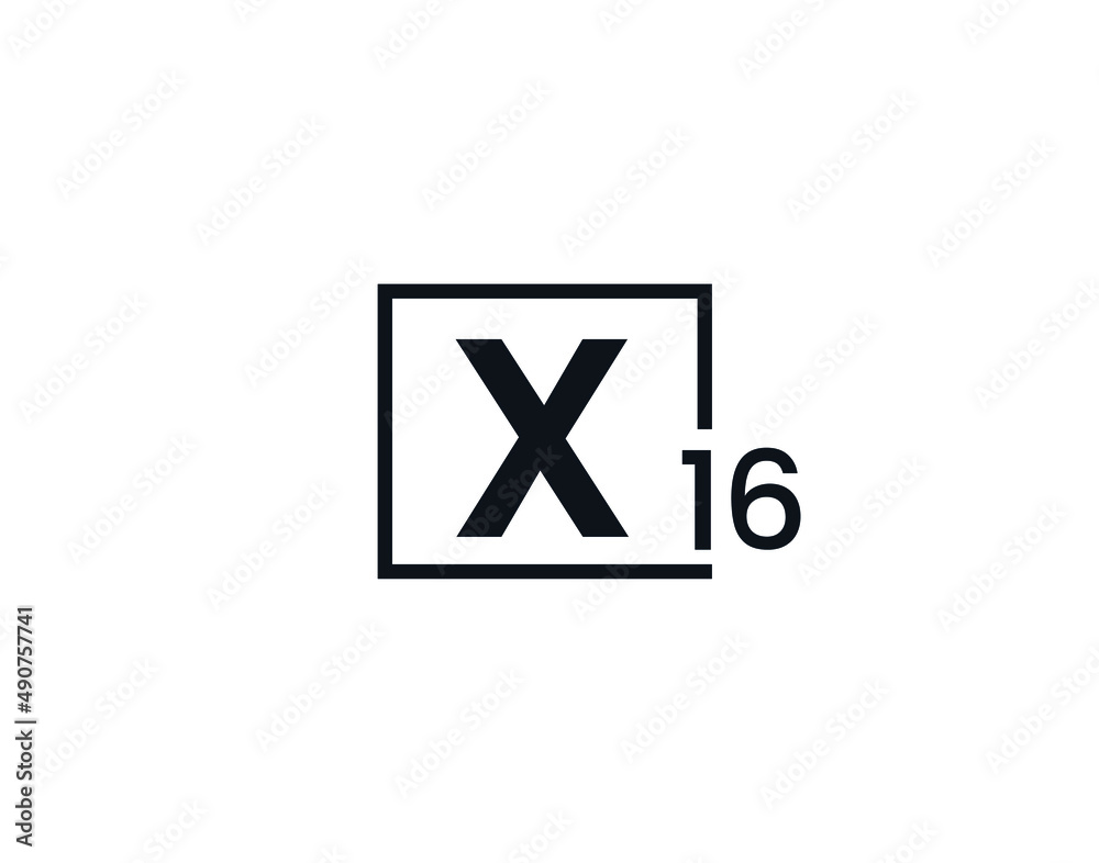 X16, 16X Initial letter logo X16, 16X Initial letter logo
