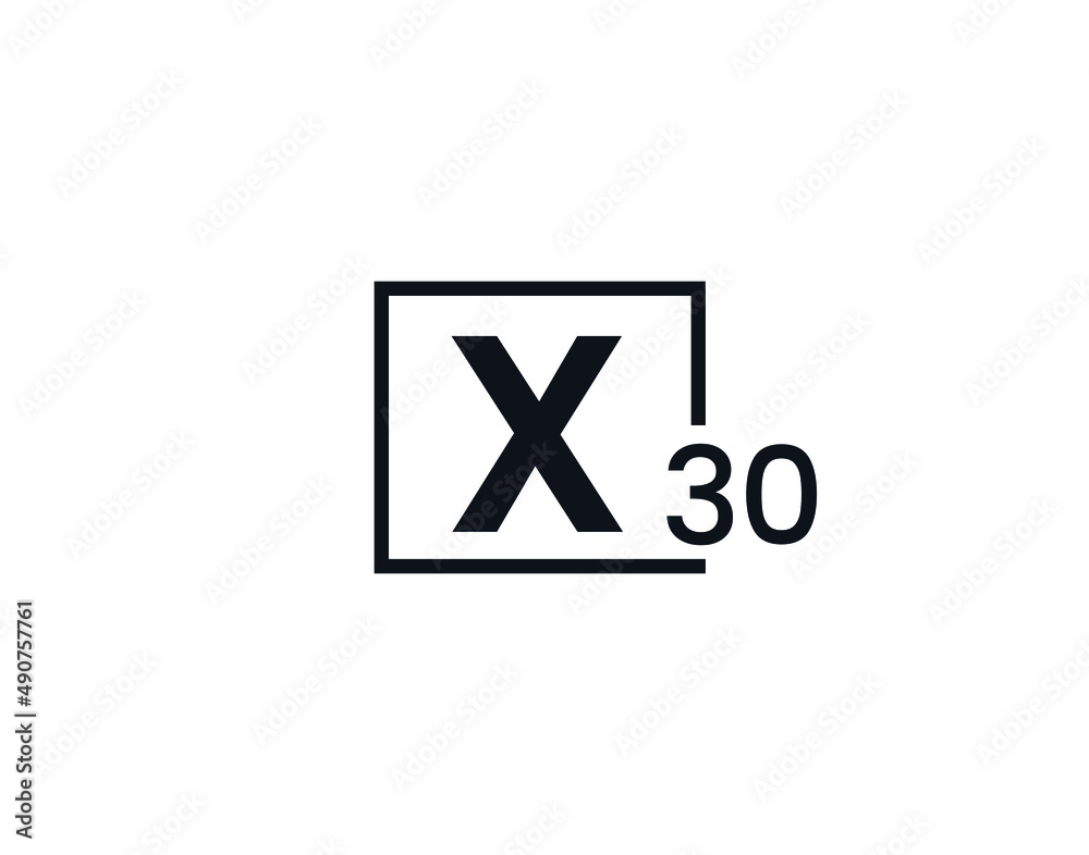 X30, 30X Initial letter logo X30, 30X Initial letter logo