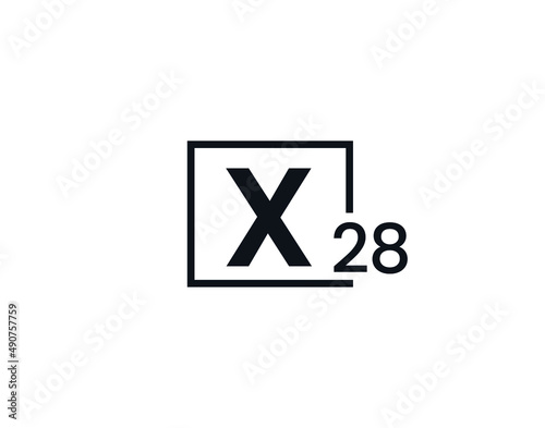 X28, 28X Initial letter logo photo