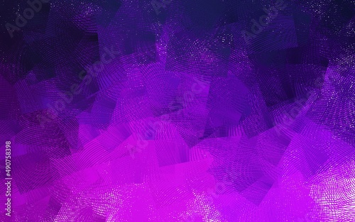 Dark Purple vector texture with bent lines.