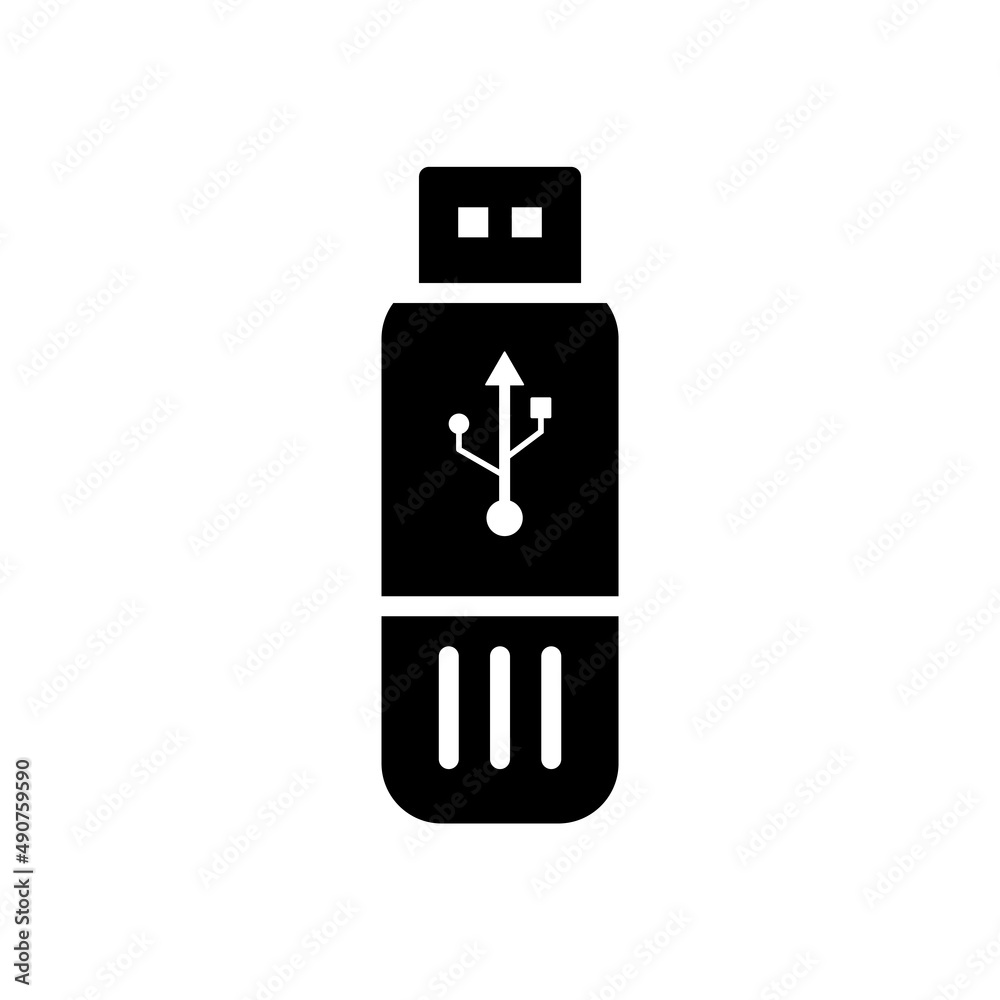 USB Flash Drive Icon Vector Illustration Flat Design USB Flash Drive Icon Vector Illustration Flat Design