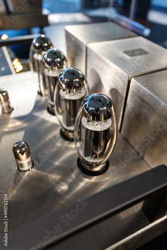 Lamps of audio amplifier