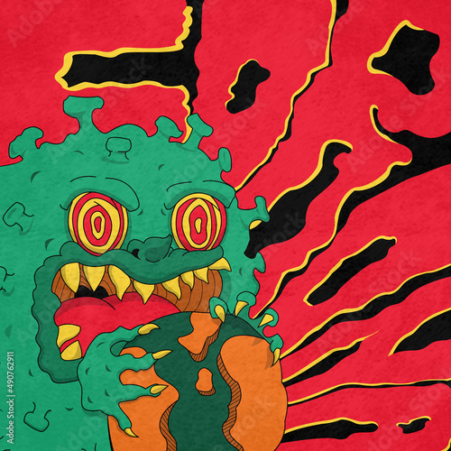 Corona Virus Illustration