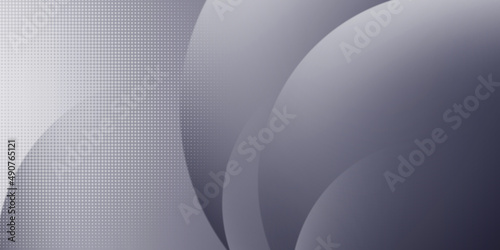 Abstract Grey Circle color decorative minimal wave banner design